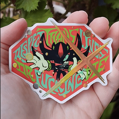 Foil Shadow Sticker + Print