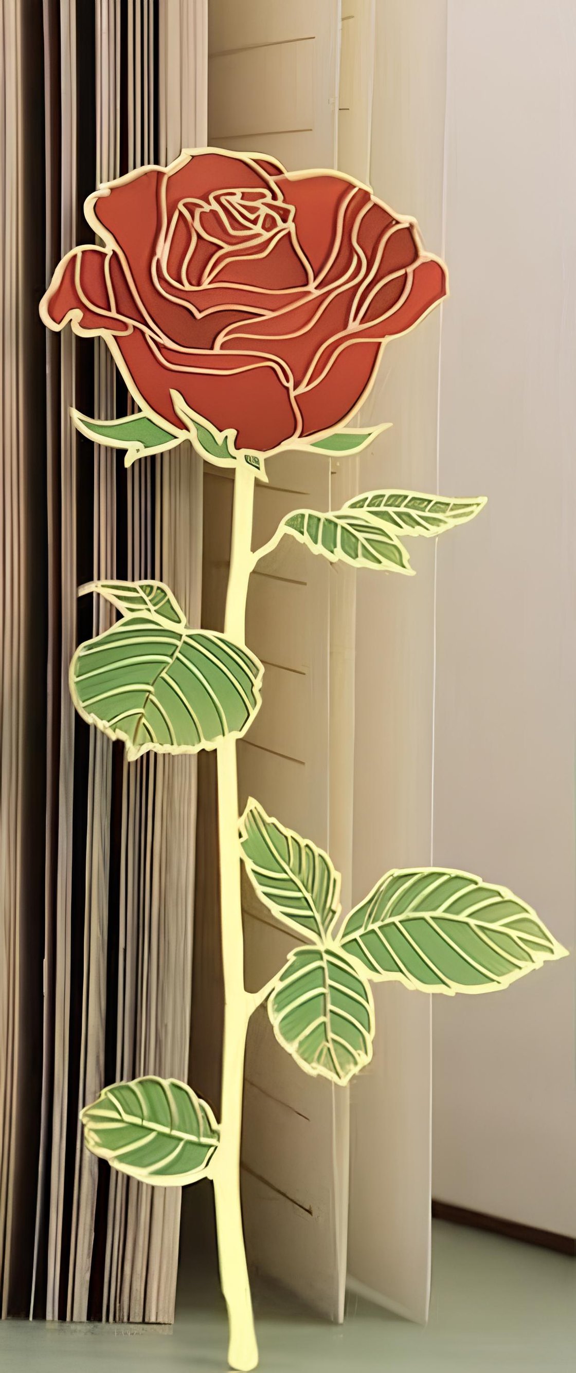 Image of Rose Bookmark