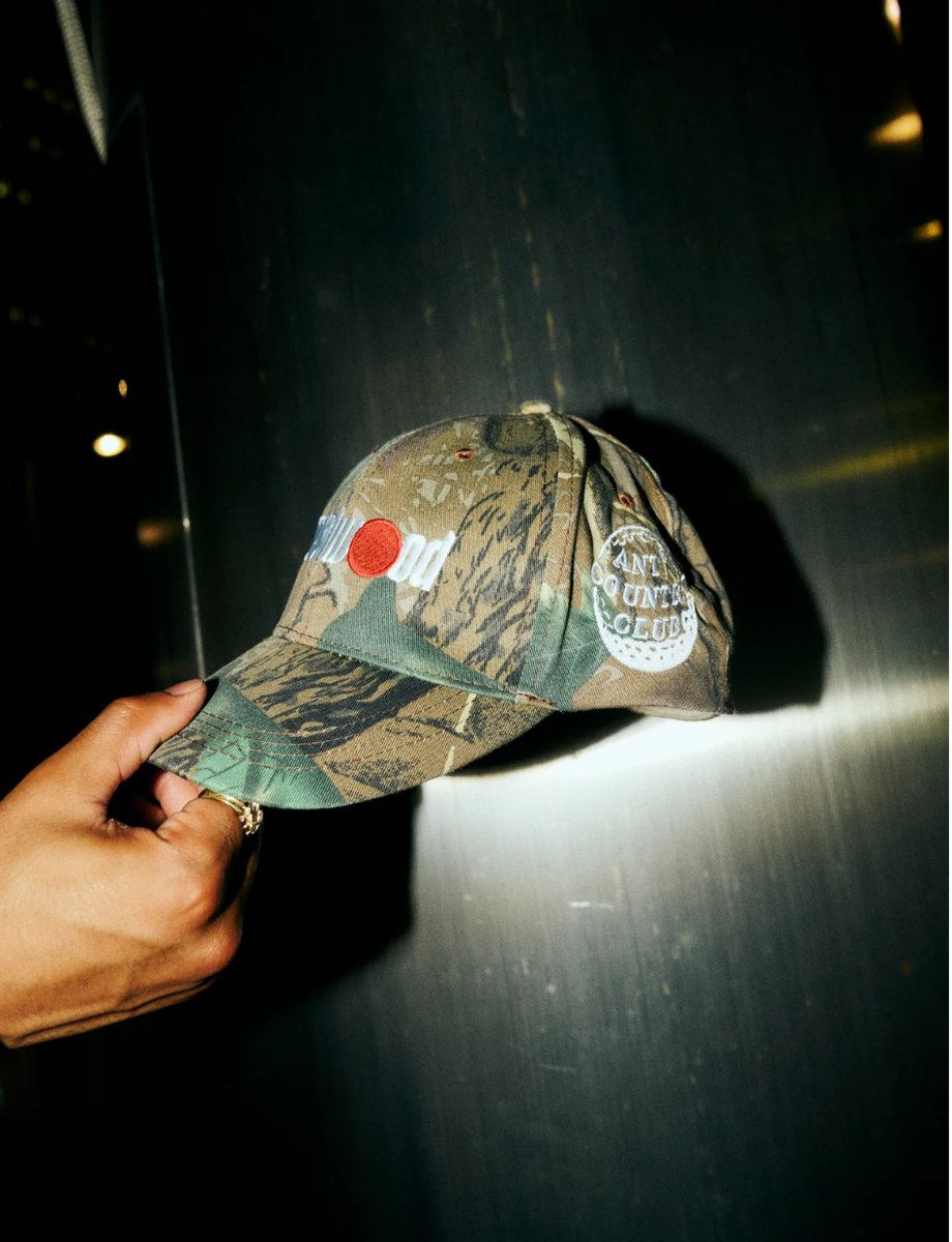 ANTi country club アンタイカントリー クラブ キャップ　激レア Metalwood x ANTi COUNTRY CLUB TOKYO x the Divot Real Tree Camo Cap