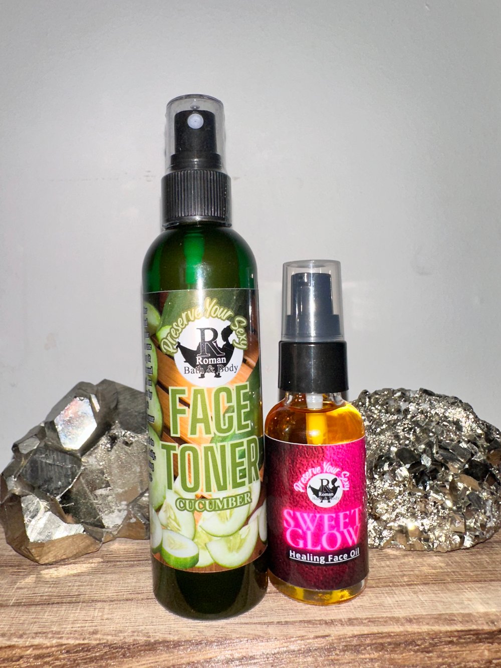 Image of Sweet Rose/Aloe Toner 4oz.+ Sweet Glow Serum 2oz. (2pc. set)