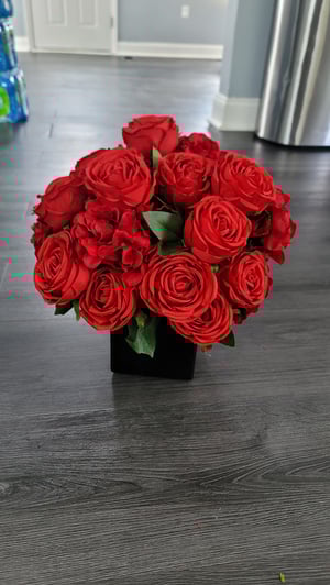 Image of 20cm Low silk flower centerpieces 
