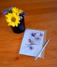 Abstract Floral Greeting Card - Floral Splash