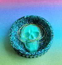 Image 2 of Pastel Pink Skull Face Trinket Bowl