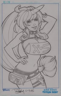 Image of Sugar Pop Fly on Windscreen Original Pencil Art.