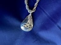 Image 4 of Silver Medalion Chain (inside necklace of layered pair)