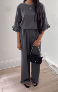 Image 1 of The Amina Co Ord - (Grey Blue)
