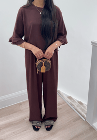 Image 1 of The Amina Co Ord - (Brown)