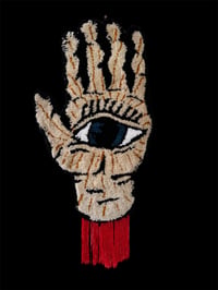 Image 3 of Palmistry hand wall hanger with fringe 