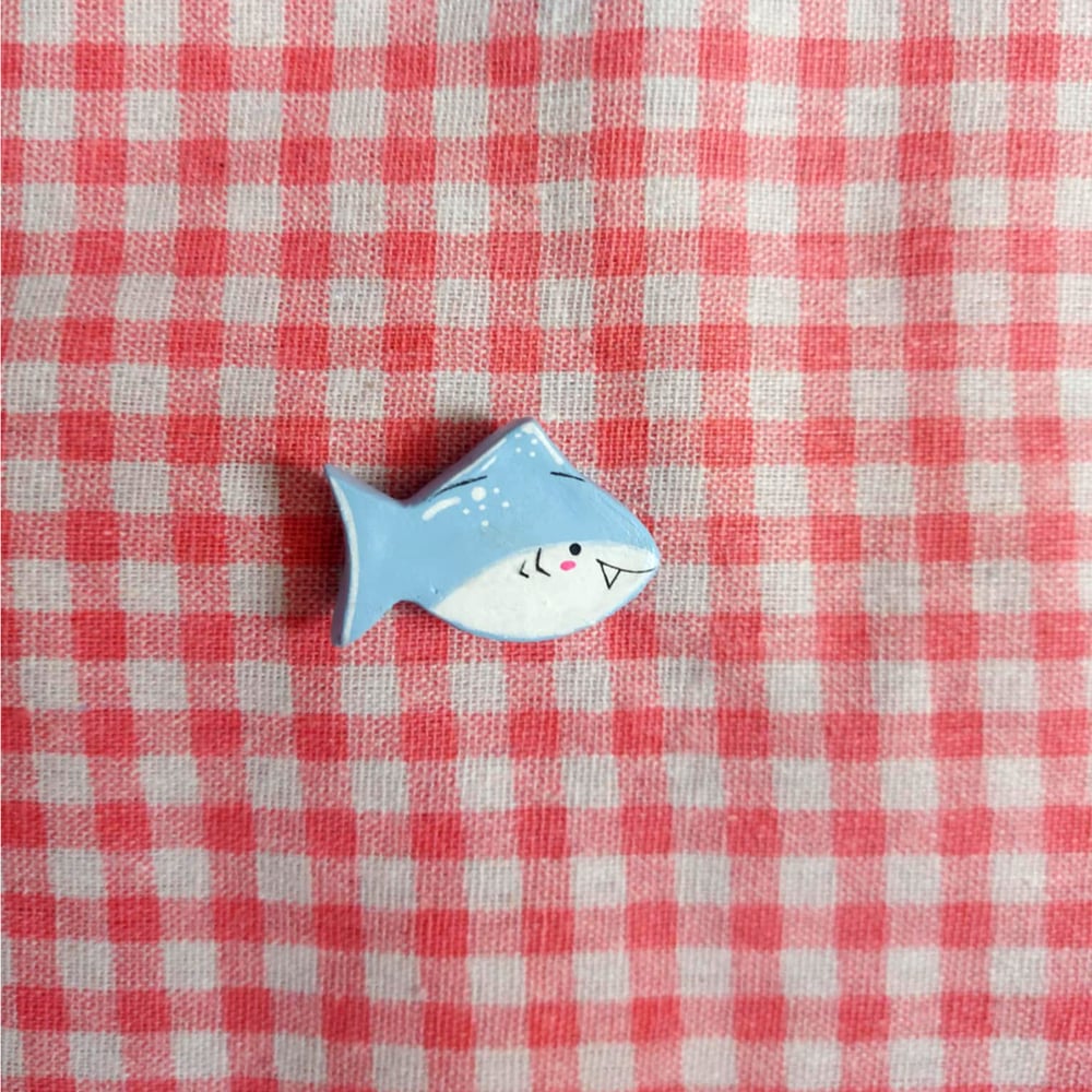 Image of Magnet Requin Bleu clair