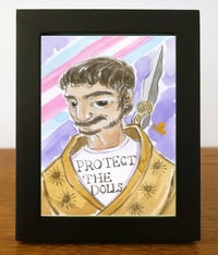 'Pedro Pascal- Oberyn, the Protector' Framed Original Painting
