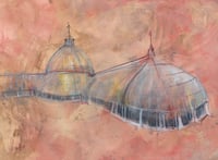 Image 2 of The Kibble Palace - Soft Pastels, Pencil and Arcylic Paint on Paper 