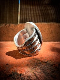 Image 5 of WL&A Handmade Heavy Ingot High Grade Black Jack Ribbon Ring - Size 10