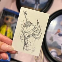 Image 1 of Button key hand mini painting