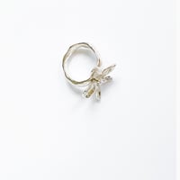 Image 4 of Blooming Ring- Silver-sz 5.5/8.5