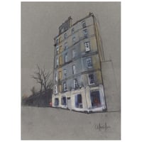 Image 1 of Tenement, North West Circus Place, Edinburgh - Pencil and Soft Pastels on Paper 