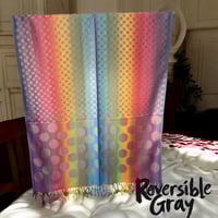 Image 18 of ColorTwist Reversible Rainbow Dots Shawl
