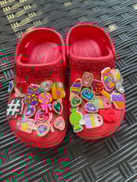 Image 1 of TeaCup Clogs (sweet Reds) Kids Size: 1