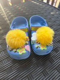 Image 1 of TeaCup Clogs ( blue/Yellow)  Kids Size: 2