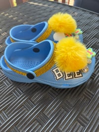 Image 2 of TeaCup Clogs ( blue/Yellow)  Kids Size: 2