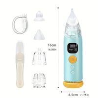 Image 3 of Youngsters' Nasal Aspirator with Adjustable Suction, 3 Soft Silicone Tips