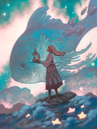 Image 1 of  Neptune's Storm ~ Hand embellished print edition