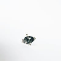 Image 7 of Satalite Cocktail Ring- Black Rutilated Quartz-Sz 7