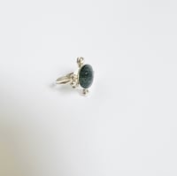 Image 5 of Satalite Cocktail Ring- Black Rutilated Quartz-Sz 7