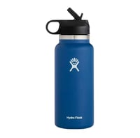 Image 1 of Hydro Flask™️ Wide Mouth with Flex Straw Cap 32 oz, 40 oz | Indigo