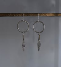 Image 4 of Silver Leaf Dangle Earrings