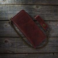 Image 1 of Long Wallet-Kodiak Brown/Black/Antique Brass