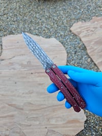 Image 1 of Red Twill Balisong