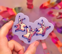 medieval jester clown trio sticker