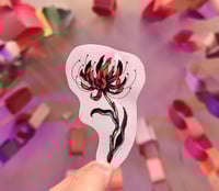 Image 1 of spidy lily inspired floral sticker