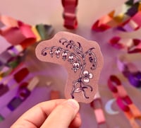 Image 1 of bleeding hearts floral sticker