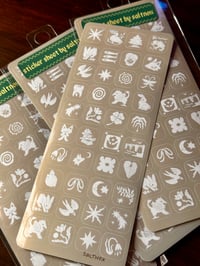 Image 2 of tiny cube random sticker sheet