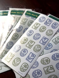 Image 2 of floral sticker sheet