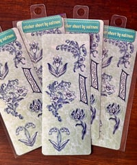 Image 1 of floral mix sticker sheet