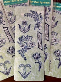 Image 3 of floral mix sticker sheet