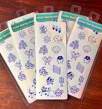 Image 1 of random doodle sticker sheet