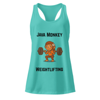 Image 3 of Java Monkey Weightlifting - Ladies Tank