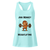Image 5 of Java Monkey Weightlifting - Ladies Tank