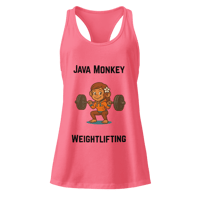 Image 1 of Java Monkey Weightlifting - Ladies Tank