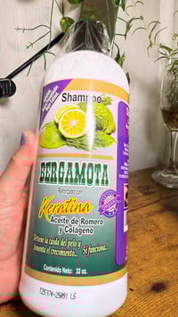 Image 1 of 1 SHAMPOO DE BERGAMOTA REFORZADO CON KERATINA ACEITE DE ROMERO Y COLAGENO