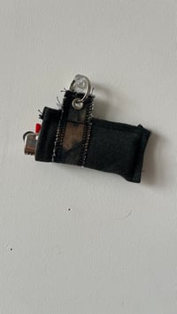 Image 1 of Green and camo lighter/chapstick holder 