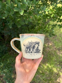 Image 1 of 10oz. Rusty Blue Cowboy shade