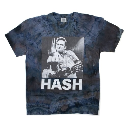 Image of 'JOHNNY H@$H' Dyed Graphic Tee