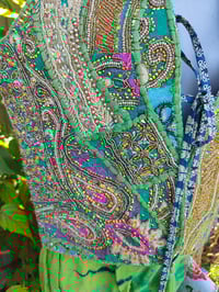 Image 8 of Mykonos Jewelled Waistcoat -  Green 6-8 UK  