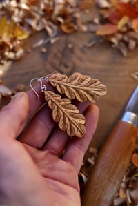 Image 8 of Oak Leaf  Earrings 