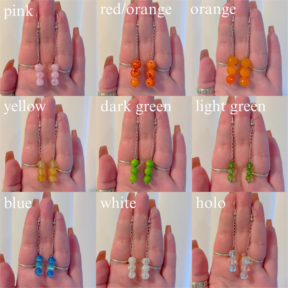 Image of dainty dangle earrings