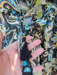 Image 4 of Pefkos co ord sarong set Jade and Gold